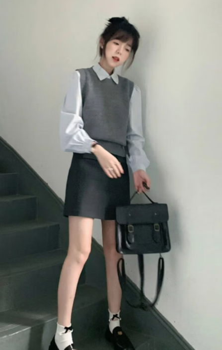 皮爾卡丹（pierre cardin）韓系早秋穿搭一整套巨好看的氣質大方得體連身裙子套裝女2026秋季 單襯衫上衣【初春穿搭一整套梨形梨型身材貴氣感千金高 M 【4555kg】現貨速發