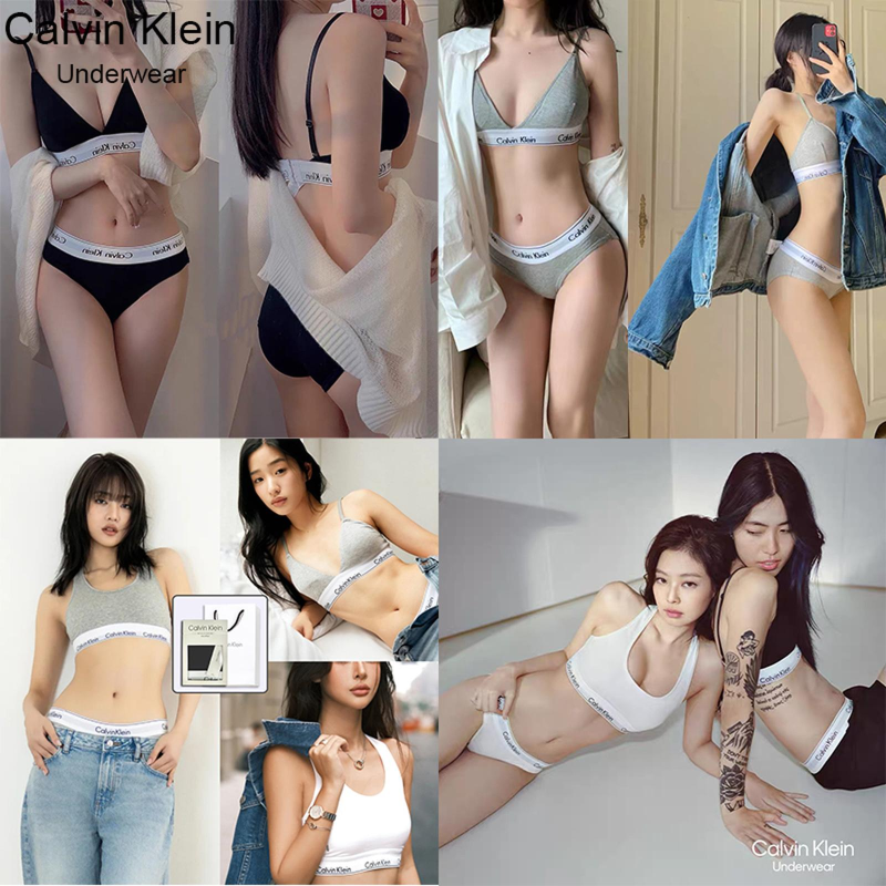 Calvin Klein 女士內衣套裝 - 舒適性感套裝 - 正品 - 黑色吊帶背心套裝，S碼