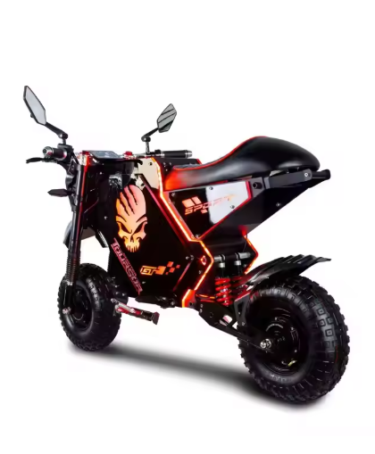 M10雙驅動越野電動摩托車，10000W大功率，72V，50AH，14吋寬輪胎，高性能越野電動摩托車